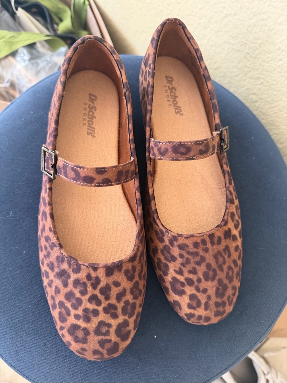 Dr. Scholl's women Leopard Mary Jane Flats - Brown/Tan
